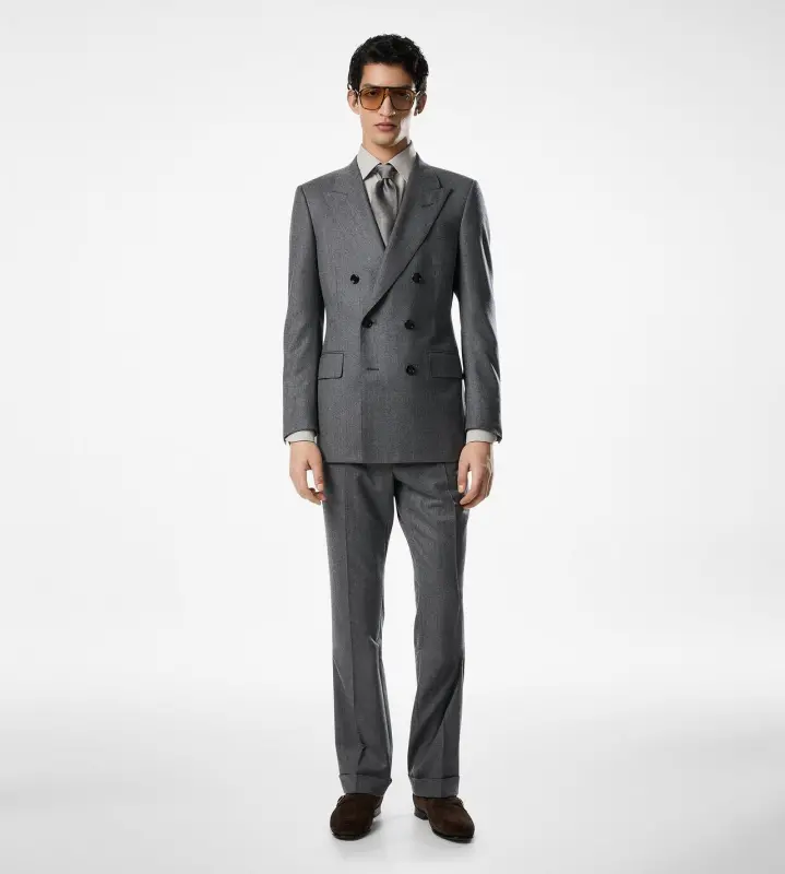 WOOLEN FLANNEL DYLLAN JACKET DARK GREY online